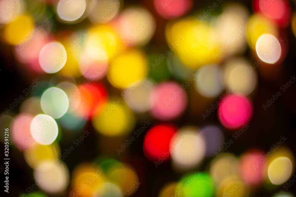 Bokeh images have yellow, pink, red, and other colors that are colorful. Bokeh images have yellow, pink, red, and other colors that are colorful.