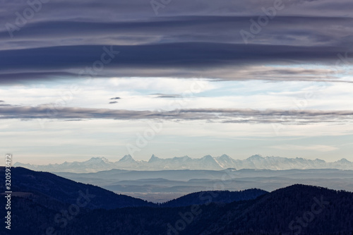 Les Alpes vues des Vosges © Olympixel