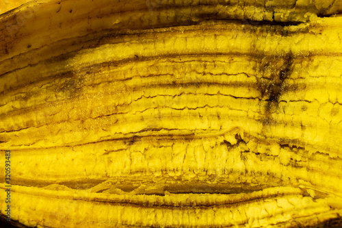 Texture of the banana skin inwardly