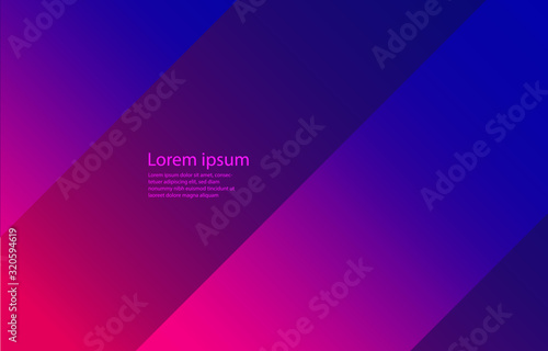 Square graphic, abstract gradation on a classic blue and Fluorescent pink  background with copy space. card. Poster. elements design for presentation background.