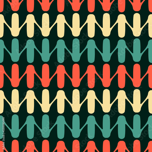 Seamless pattern with geometric ornament.