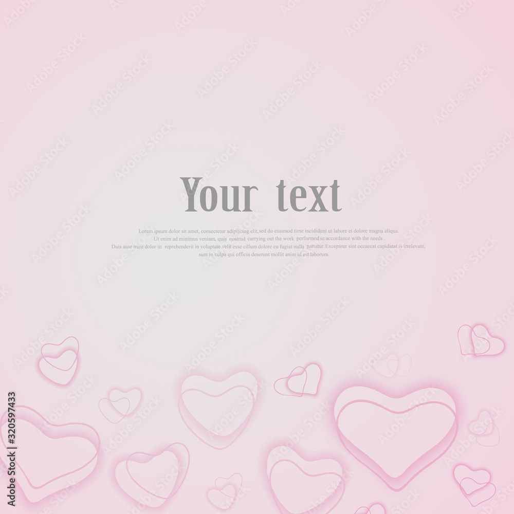 Valentine day background with hearts. pastel soft pink Abstract background made of hearts symbols bokeh with radial gradient Valentine day background with hearts. pastel soft pink Abstract background made of hearts symbols bokeh with radial gradient