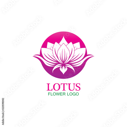 Vector lotus flowers design for spa, yoga class, hotel and resort