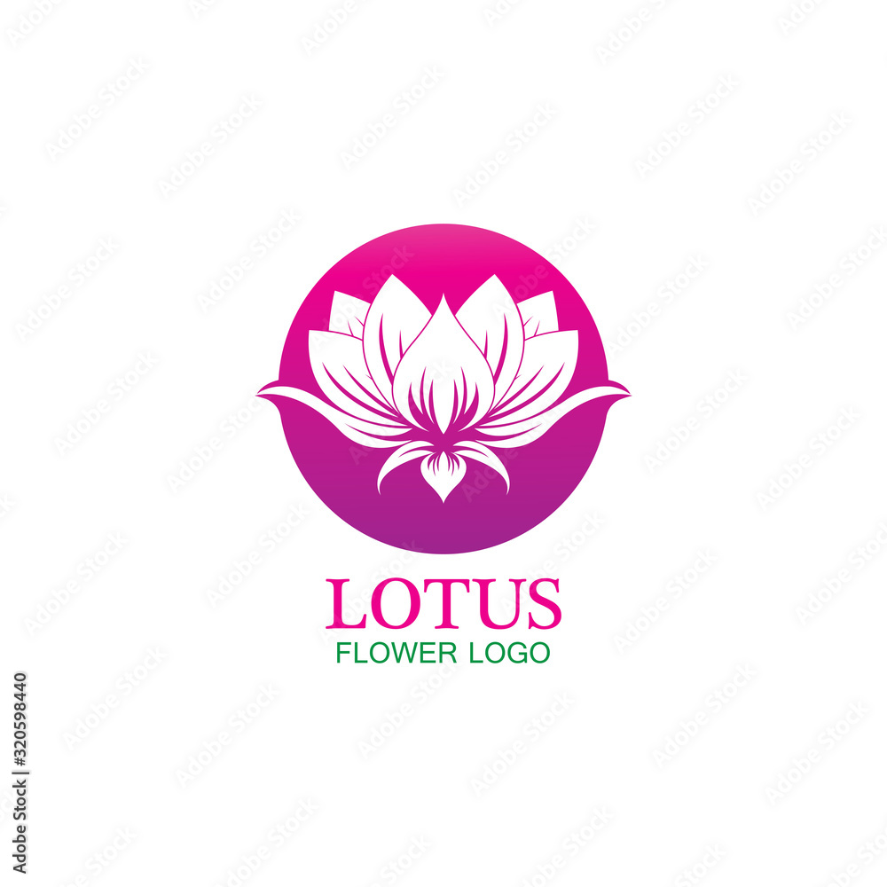 Vector lotus flowers design for spa, yoga class, hotel and resort Vector lotus flowers design for spa, yoga class, hotel and resort