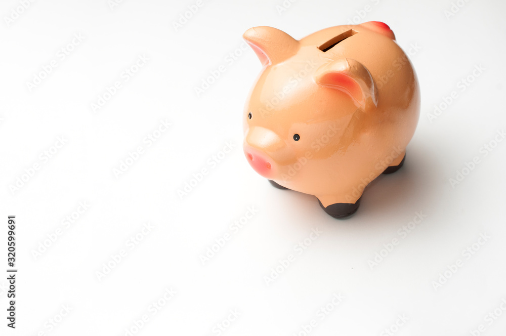 Piggy bank on white background Piggy bank on white background