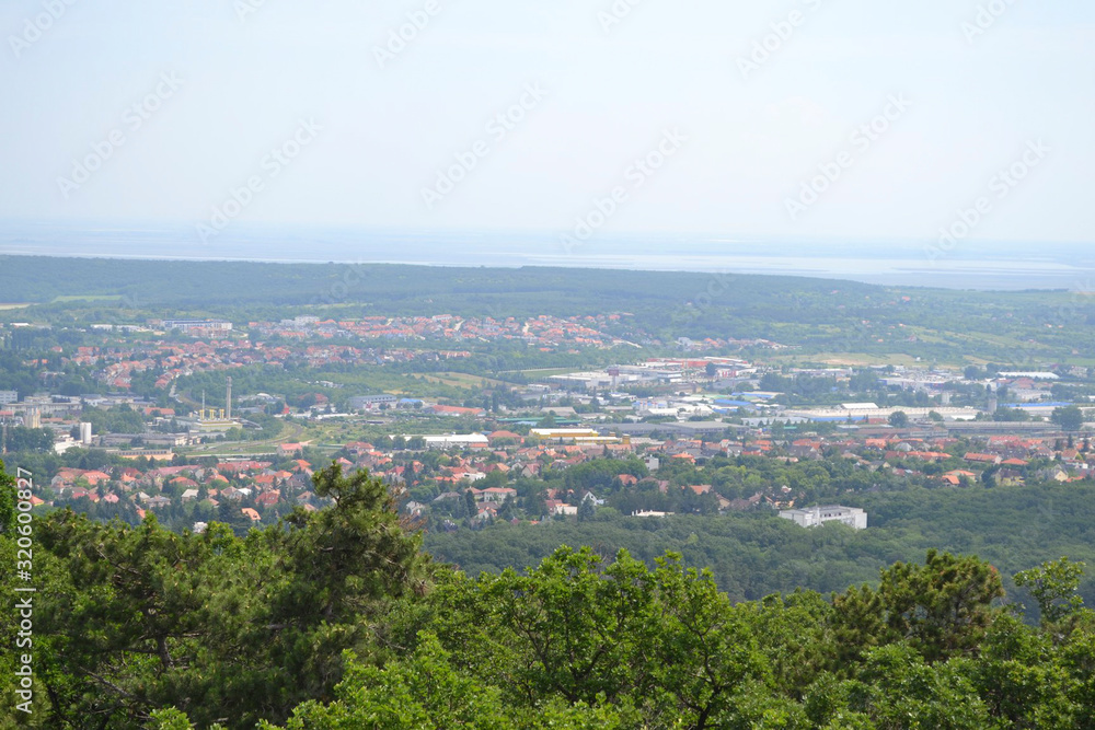 view above sopron in hungary
