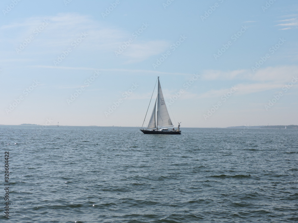 sailboat on the sea in Finland