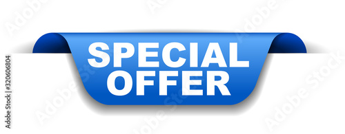 blue vector banner special offer
