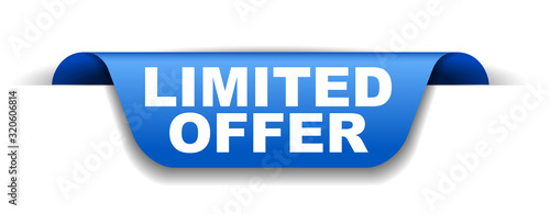 blue vector banner limited offer