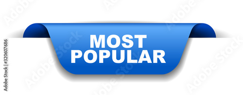 blue vector banner most popular