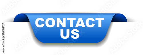 blue vector banner contact us