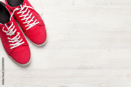 Red classic sneakers