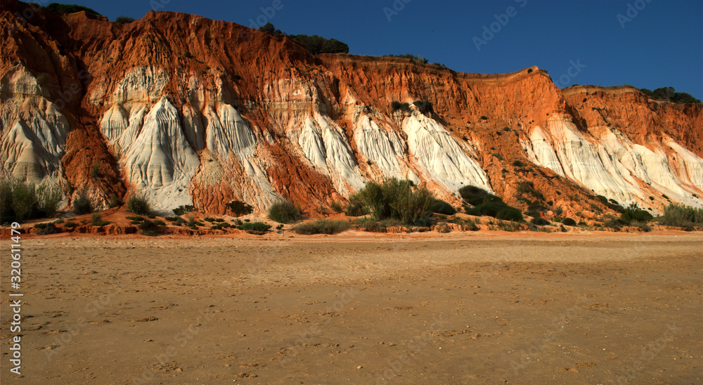 the gigantic dunes of the Algarve in Portugal