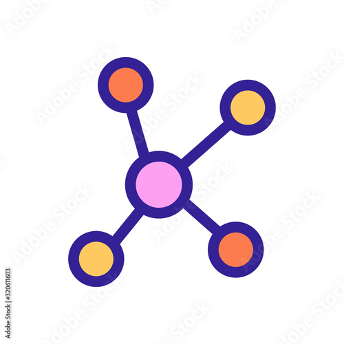 Chemistry formula icon vector. A thin line sign. Isolated contour symbol illustration