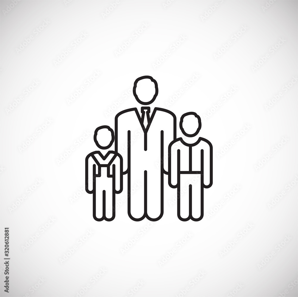 Family related icon on background for graphic and web design. Creative illustration concept symbol for web or mobile app Family related icon on background for graphic and web design. Creative illustration concept symbol for web or mobile app