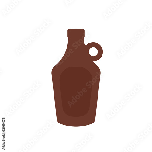 Beer growler icon. Clipart image isolated on white background