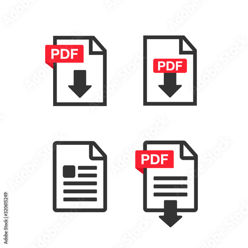 File Icons. File Icons line style illustration. Document icon set