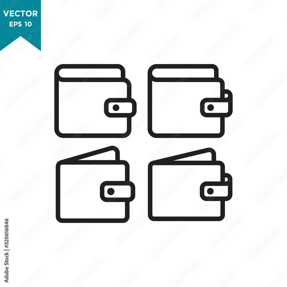 best wallet icon vector logo template best wallet icon vector logo template