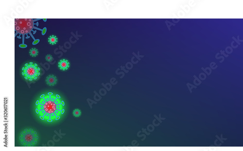 Coronavirus outbreak and coronaviruses influenza background. Coronavirus 2019-nCoV. Pandemic medical health risk, immunology, virology, epidemiology concept. 