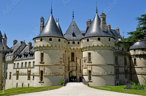 Chaumont sur Loire; France - june 29 2019: the renaissance castle photo