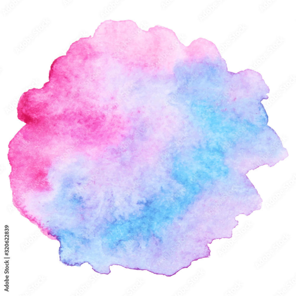 Obraz premium Watercolor brush paint paper texture vector isolated splash on white background for banner, poster, wallpaper.