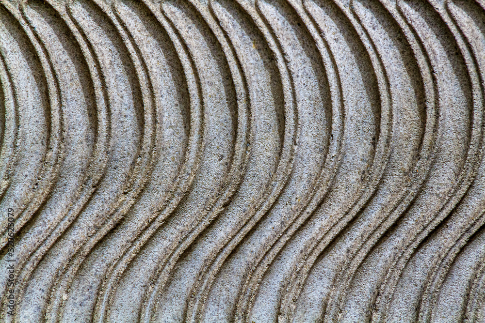 Geschwungene Wandverzierung rechts / Hintergrund 