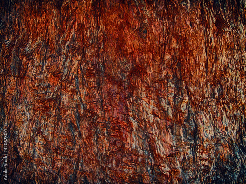 Abstract coloured bark background treated with an art filter