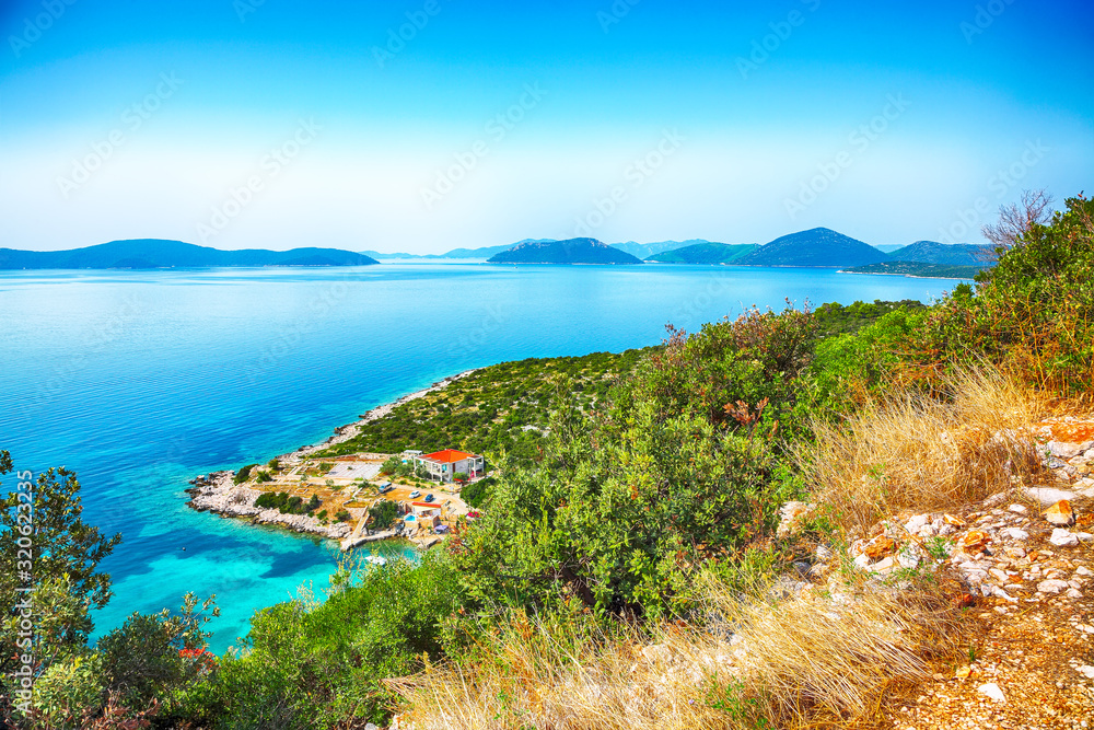 Amazing Coastline Of Makarska Riviera During Clear Summer Day Amazing Coastline Of Makarska Riviera During Clear Summer Day