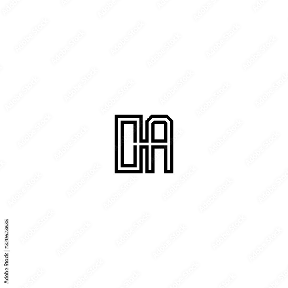 ca letter vector logo abstract