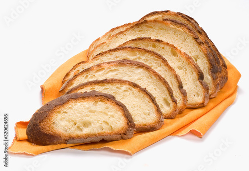 Pane di Altamura a fette, pane tipico italiano photo