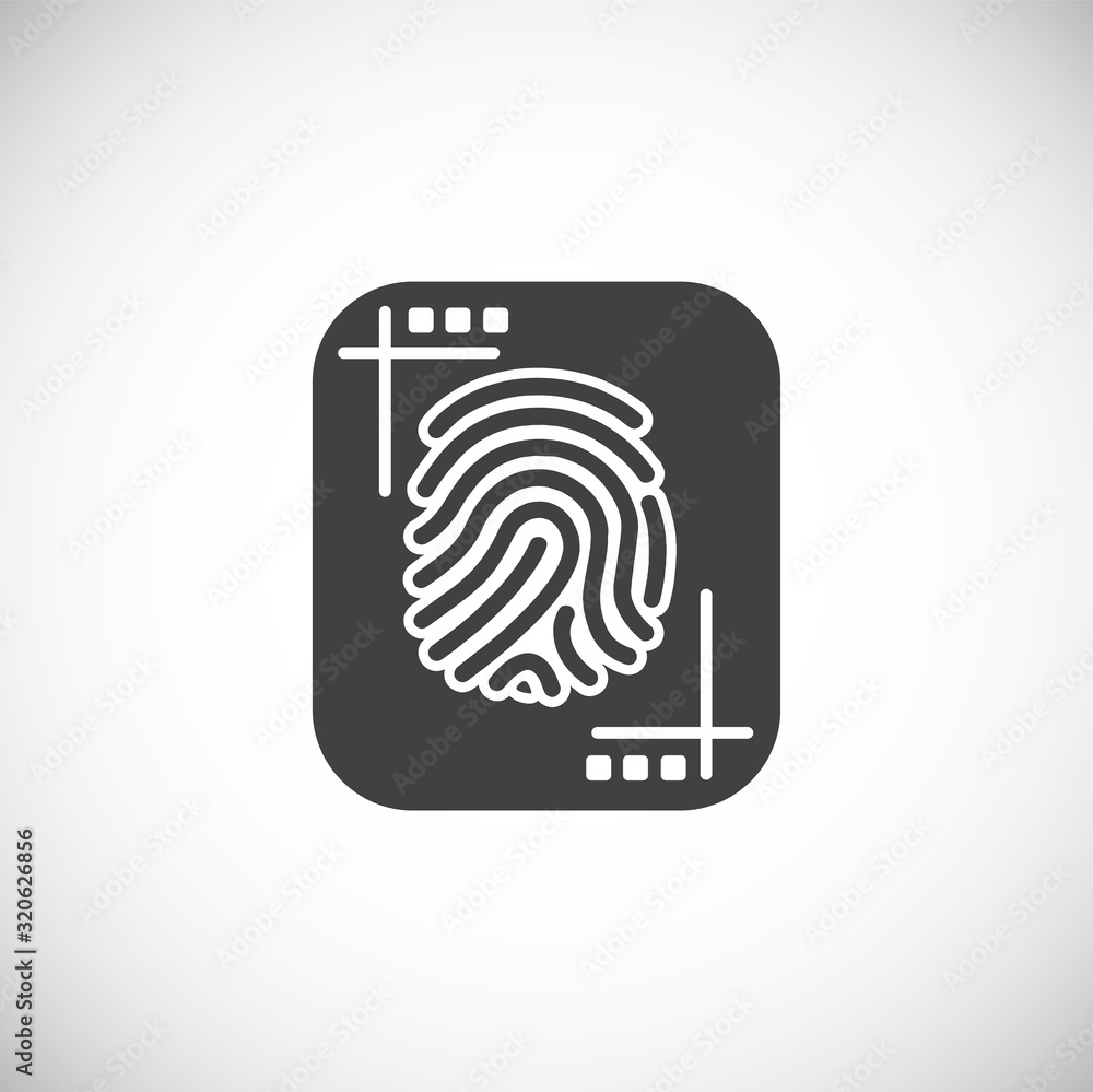 Finger Print security related icon on background for graphic and web design. Creative illustration concept symbol for web or mobile app Finger Print security related icon on background for graphic and web design. Creative illustration concept symbol for web or mobile app