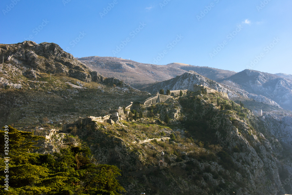 old fortress on the mountain