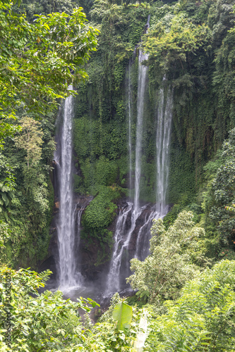 Sekumpul waterfall on Bali island  Indonesia