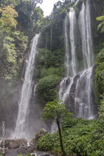 Sekumpul waterfall on Bali island  Indonesia