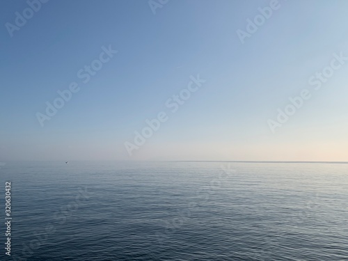Blue sea and sky, natural colors