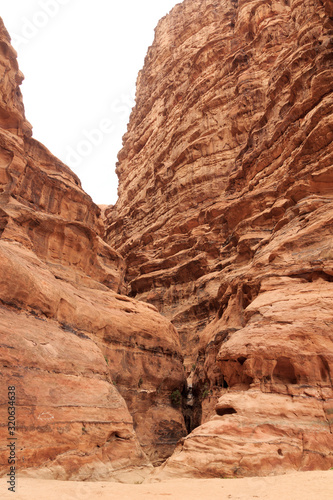 Canyon in Wadi Rum desert, Jordan