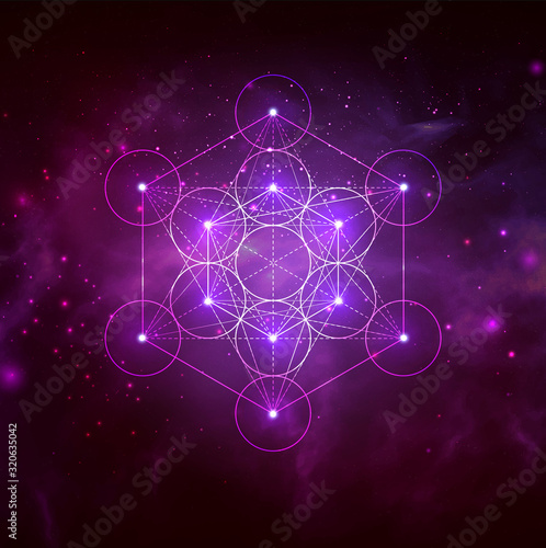 Mystical sacred geometry vector symbol. Spirituality, harmony © WhataWin