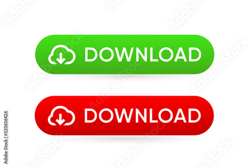 Download Button icon vector design