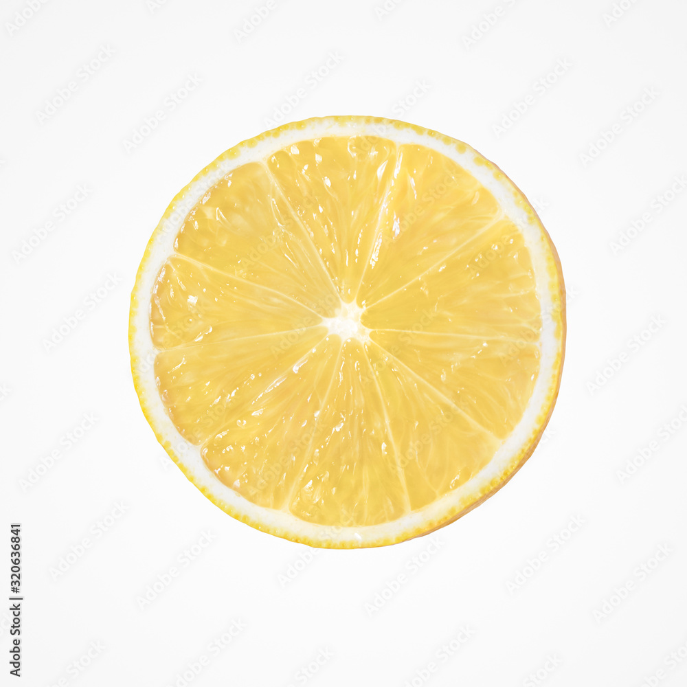 Healthy yellow half an lemon isolat on white background. Healthy yellow half an lemon isolat on white background.