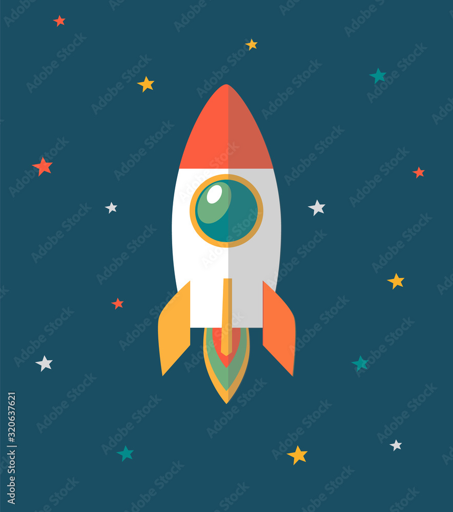 Space ship, Space and Stars V1 Space ship, Space and Stars V1