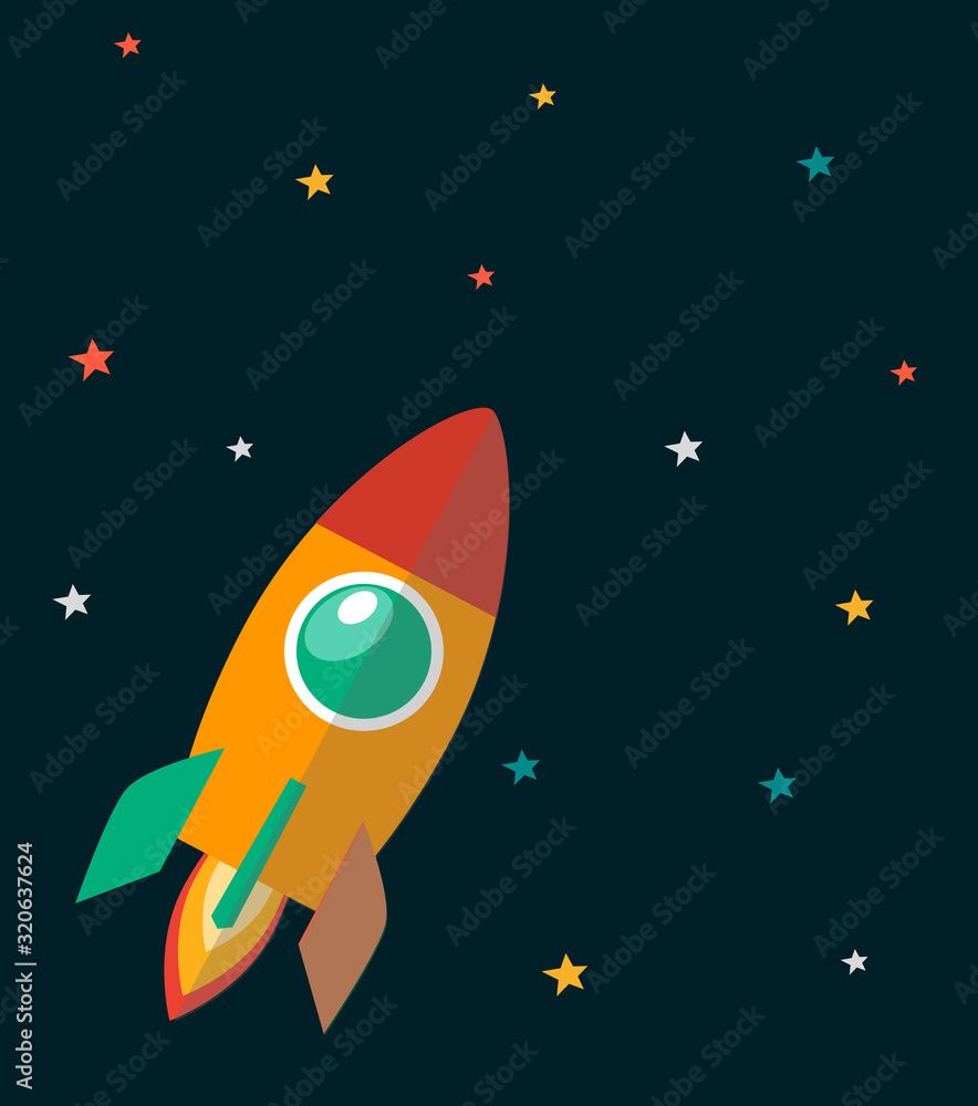 Space ship, Space and Stars V3 Space ship, Space and Stars V3