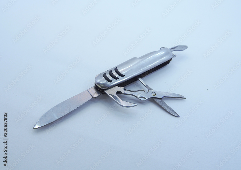 swiss army knife isolated on white background swiss army knife isolated on white background