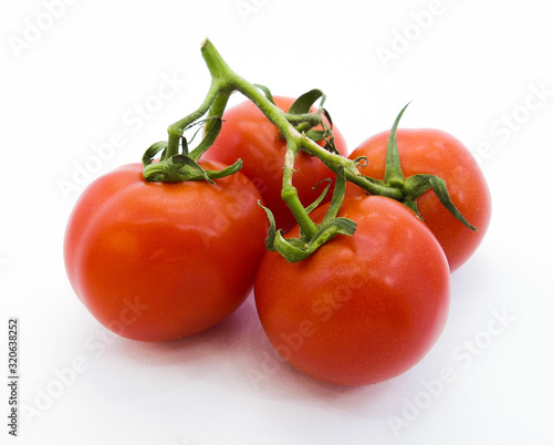 tomatoes isolated on white background