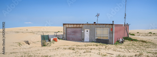 Tin City, situated on Stocketon beach, Newcaslte, Australia