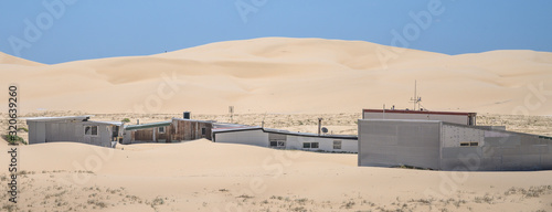 Tin City, situated on Stocketon beach, Newcaslte, Australia
