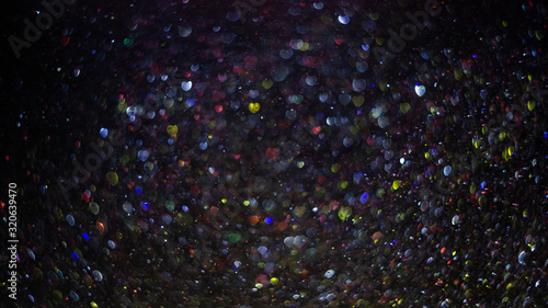 Valentine's day abstract background, heart shape bokeh