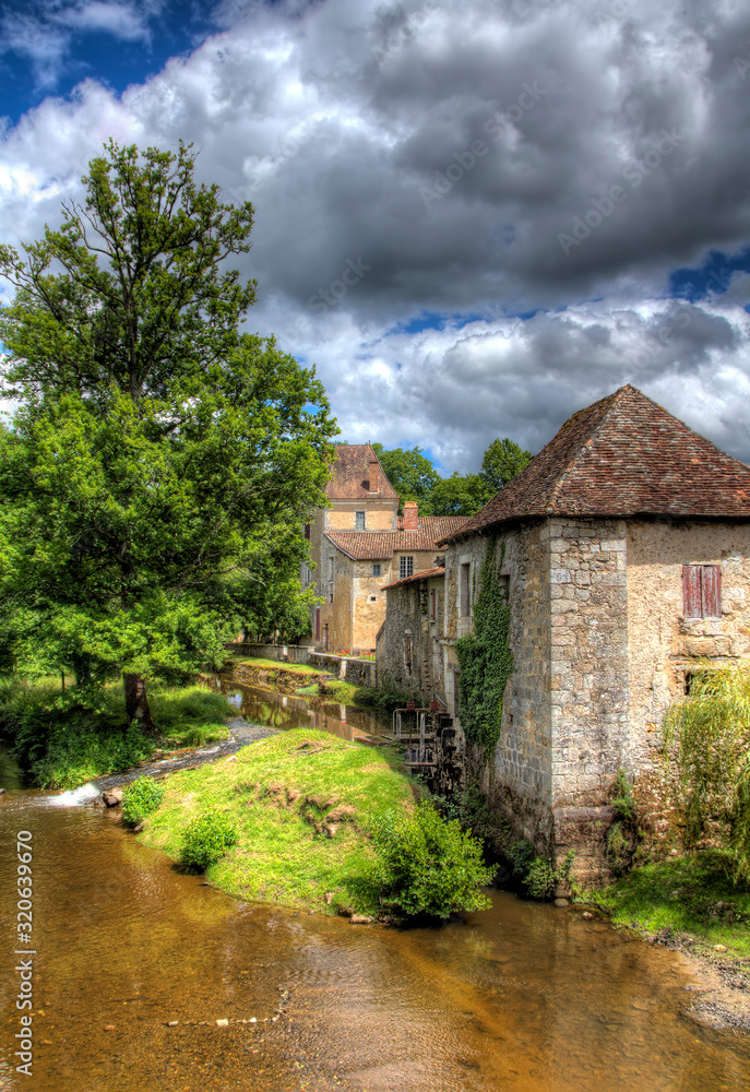 Mill in the Charming Village of Saint-Jean-de Cole, France