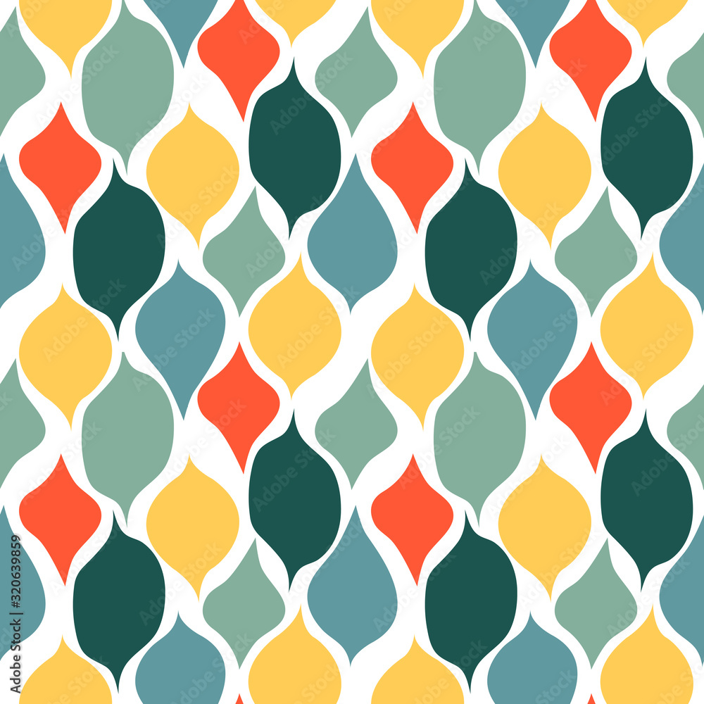 Trendy seamless pattern with graphic abstract geometric shapes. Avant-garde puzzle style. Geometric wallpaper for cover design. Trendy seamless pattern with graphic abstract geometric shapes. Avant-garde puzzle style. Geometric wallpaper for cover design.