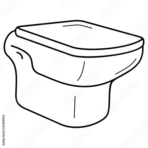 Compact wall mounted WC