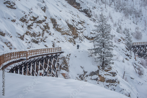 A powder day at Myra Canyon, Myra-Bellevue Provincial Park, Kelowna